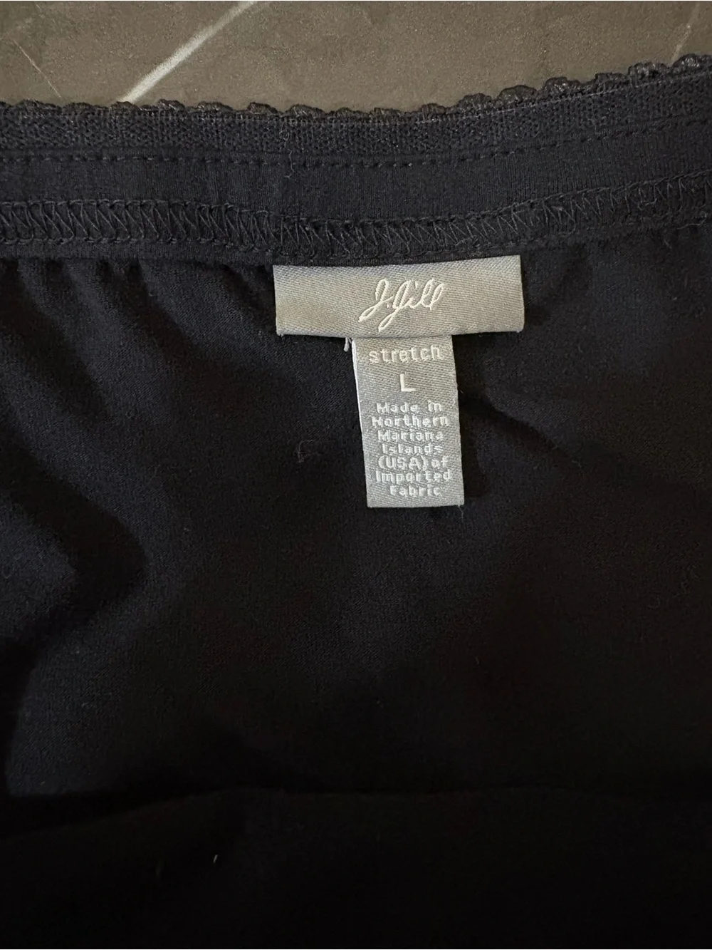 J.Jill Stretch Black Maxi Skirt with Elastic Waist Women’s Large Whimsygoth,90’s